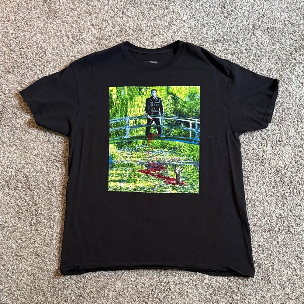 Michael Myers Halloween Black Graphic Tee